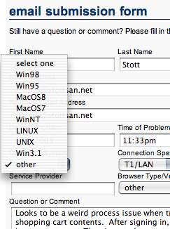gap.com feedback screenshot